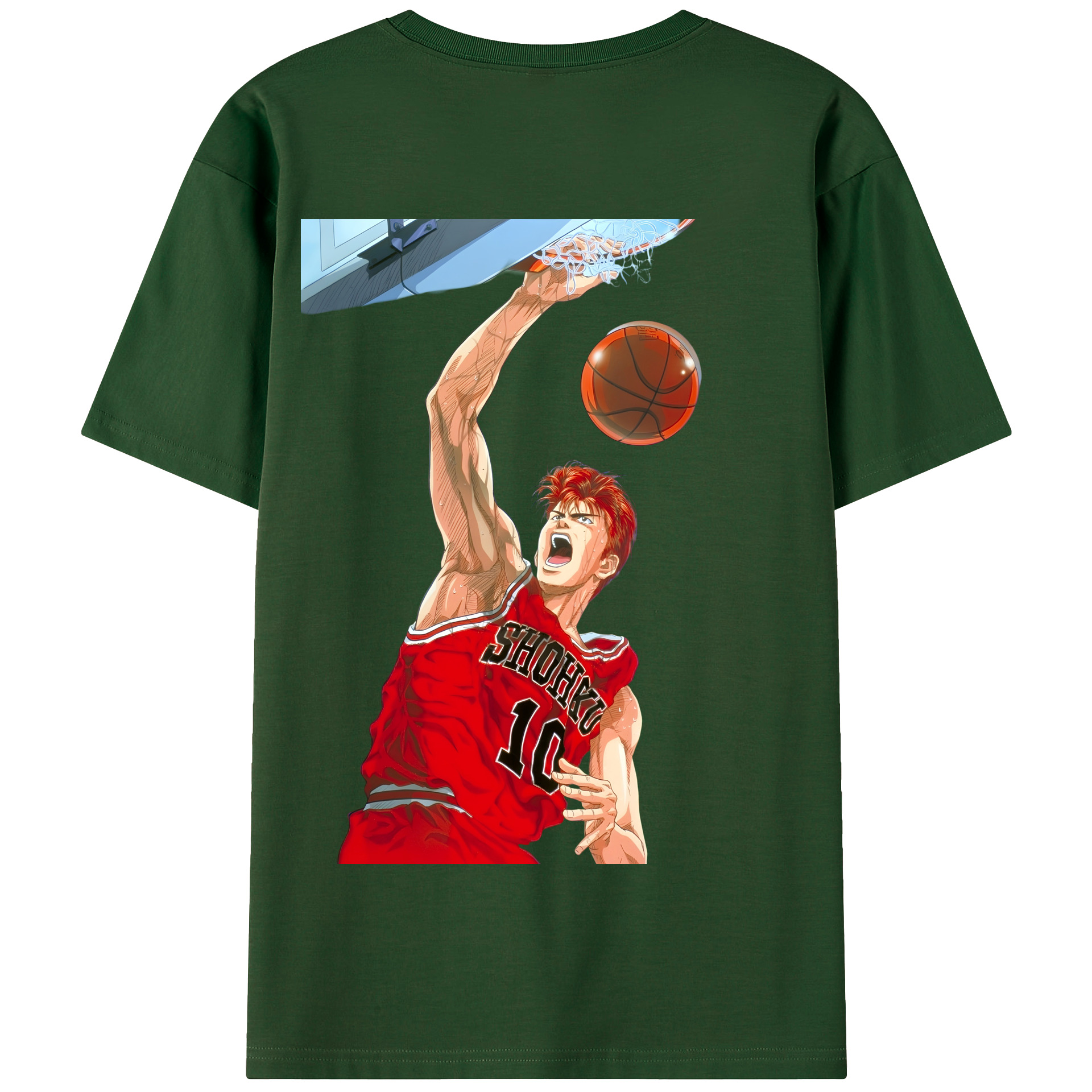 SLAM DUNK／スラムダンク 綿100％半袖Tシャツ（背面プリント）